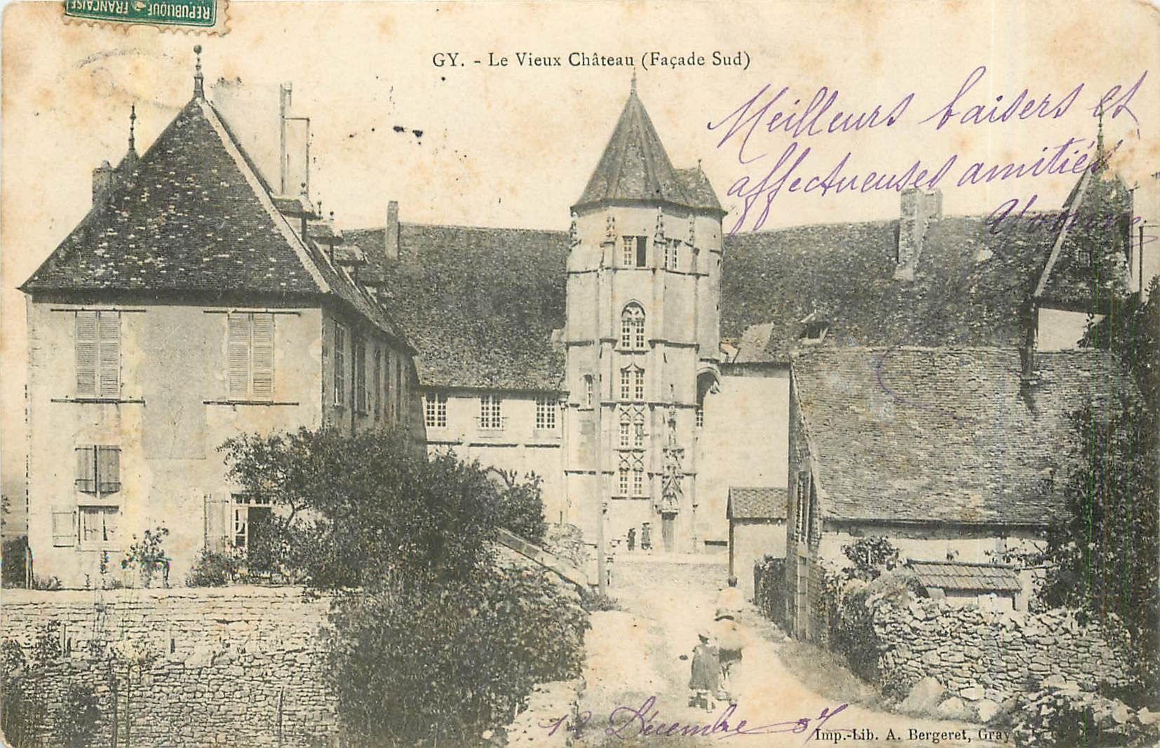 CPA Gy Le Vieux Chateau Facade Sud 