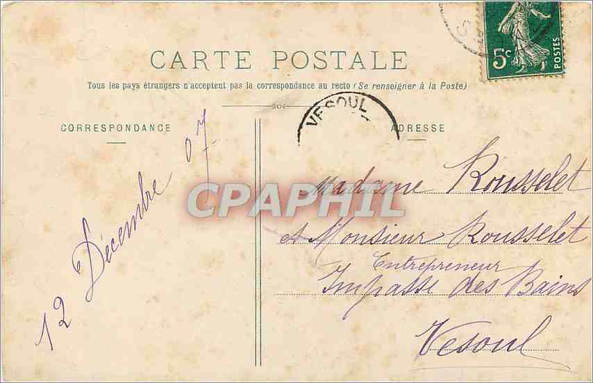 CPA Gy Le Vieux Chateau Facade Sud  — Rückseite