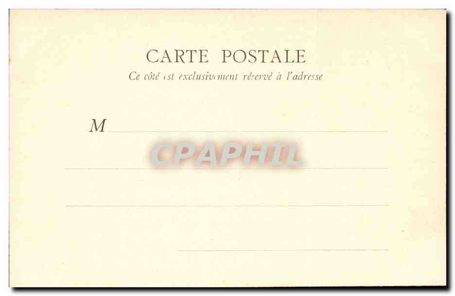Paris -5 - Cedres du Jardin des Plantes- CPA  — Rückseite