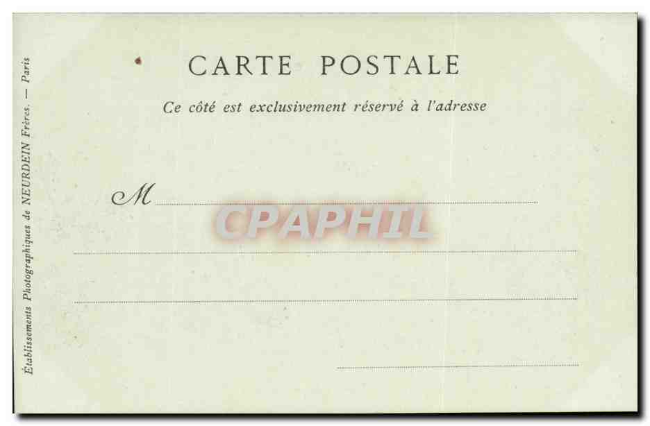 Versailles - Palais de Versailles - La Galerie des Glaces - CPA  — Verso