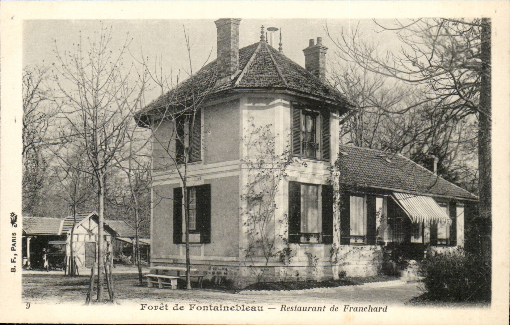 Wald von Fontainebleau — Restaurant Franchard — B.F. Paris, Nr. 9