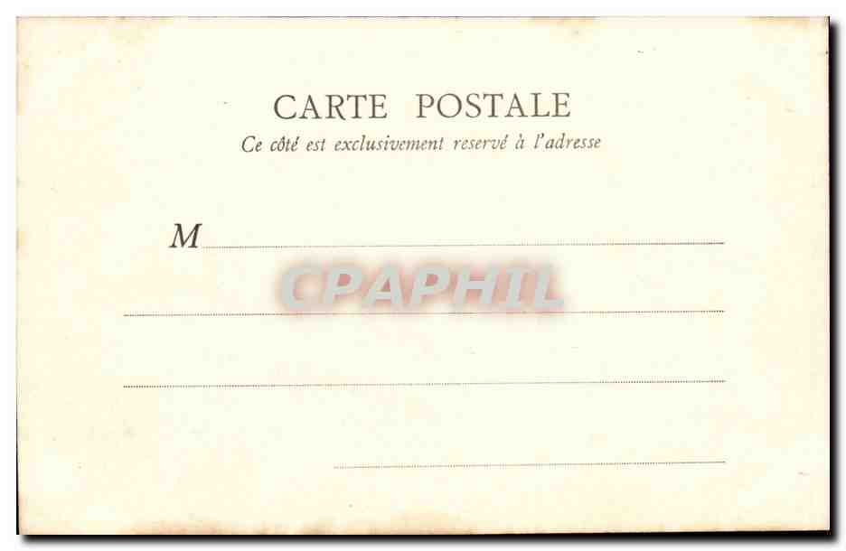 Chateau de Chantilly - Appartements des Conde - Antichambre-- CPA  — Rückseite
