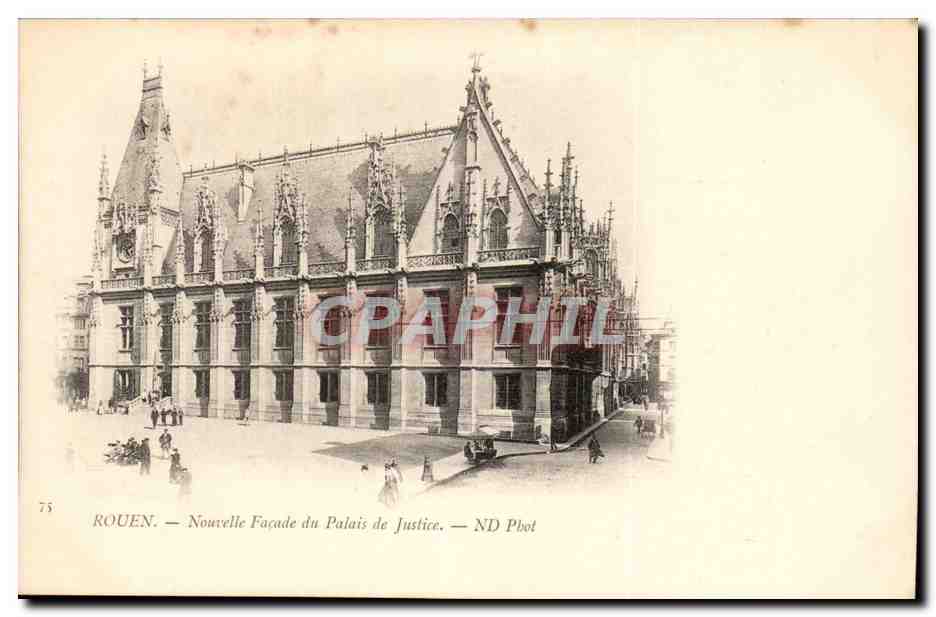 Rouen - Nouvelle Facade du Palais de Justice- CPA 