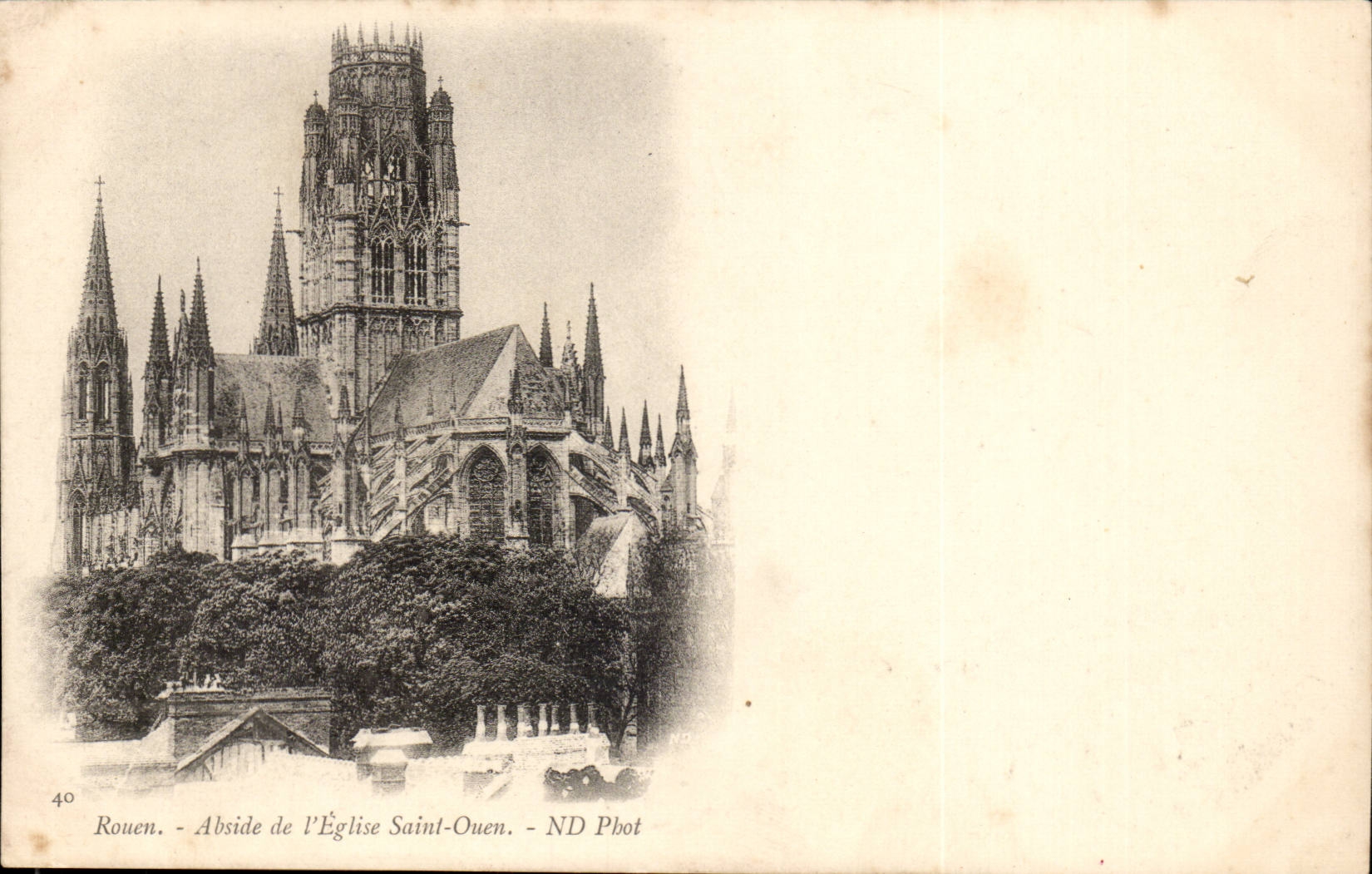 Rouen - Abside de L'Eglise Saint Ouen- CPA 