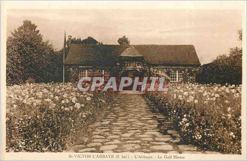 CPA St Victor l'Abbaye S Inf L'Abbaye Le Golf House 