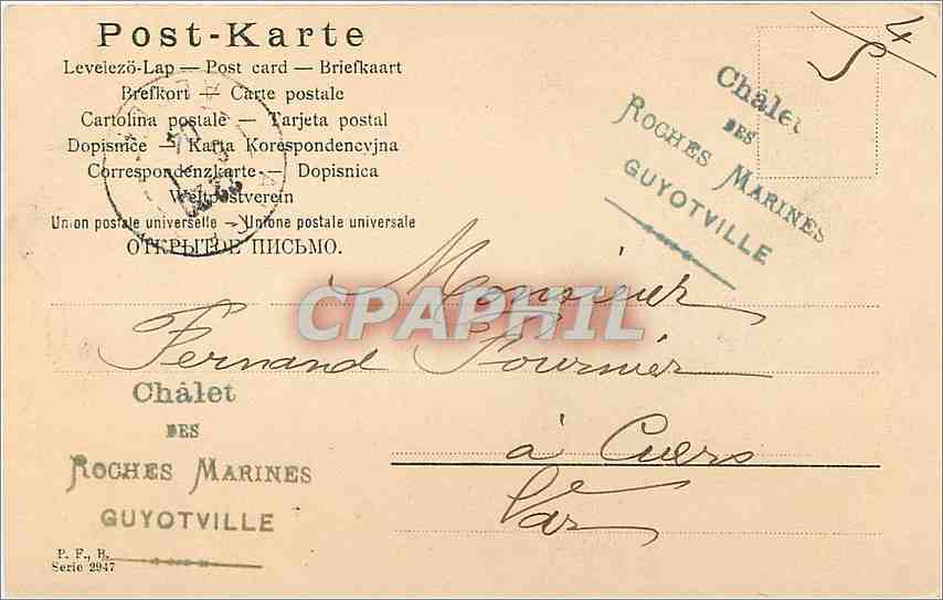 CPA Enfant Cigogne  — Rückseite