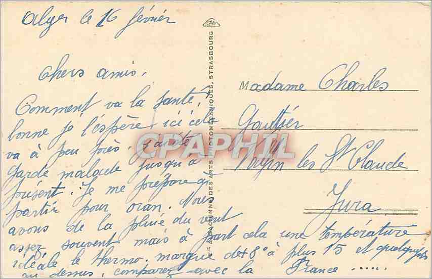 CPA Danse d'Oulet Nails  — Verso