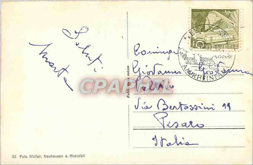 CPM Rheinfall Schweiz  — Back