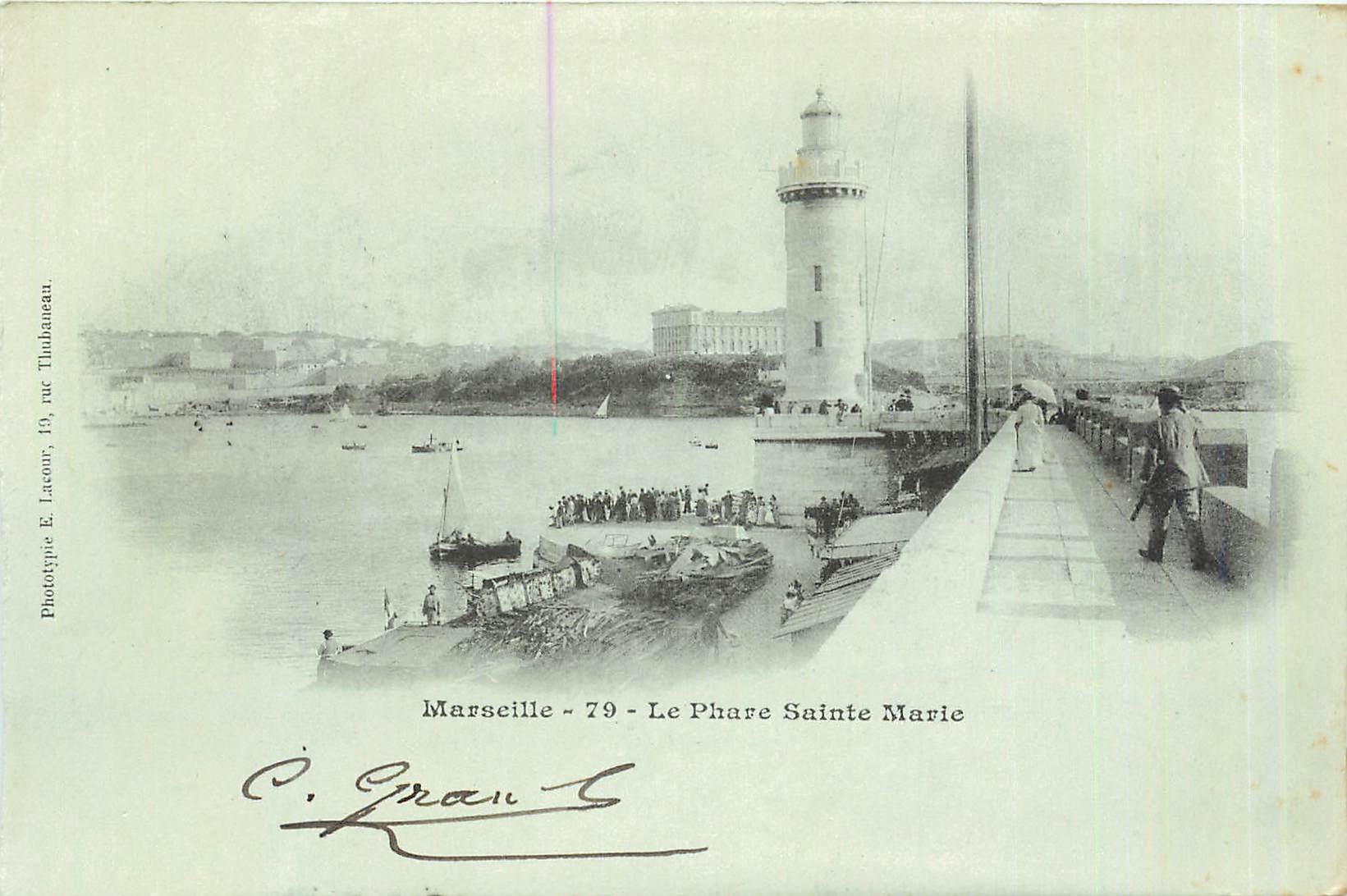 CPA Marseille Le Phare Sainte Marie 