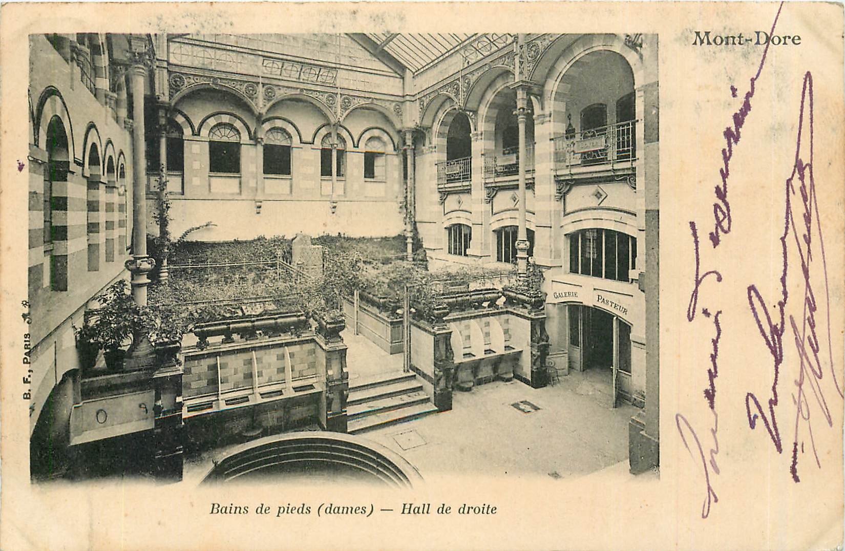 Bains de pieds (dames) — Hall de droite — B. F., Paris, n° 3