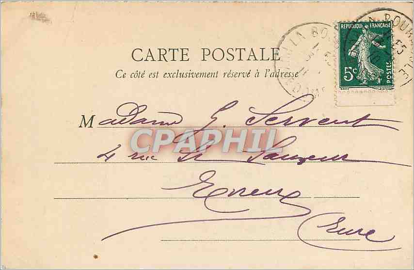 Bains de pieds (dames) — Hall de droite — B. F., Paris, n° 3 — Reverso