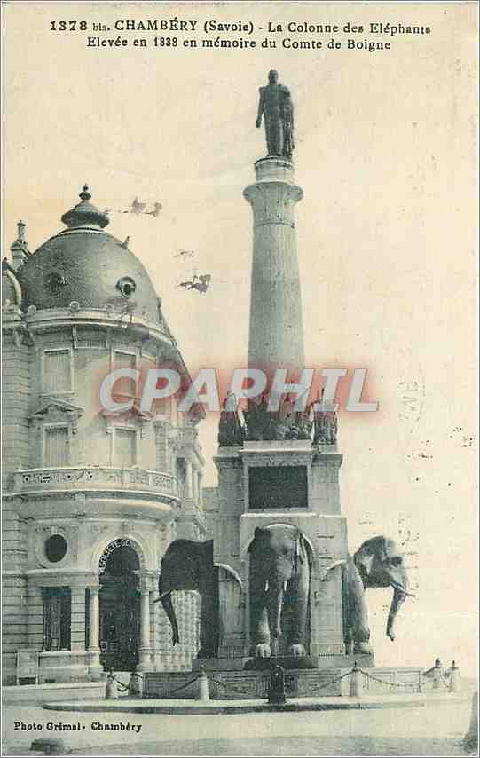 CPA Chambery Savoie La Colonne des Elephants 