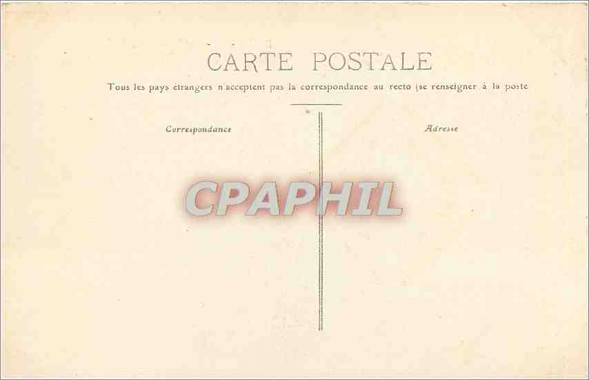 CPA Lyon Prefecture du Rhone  — Rückseite