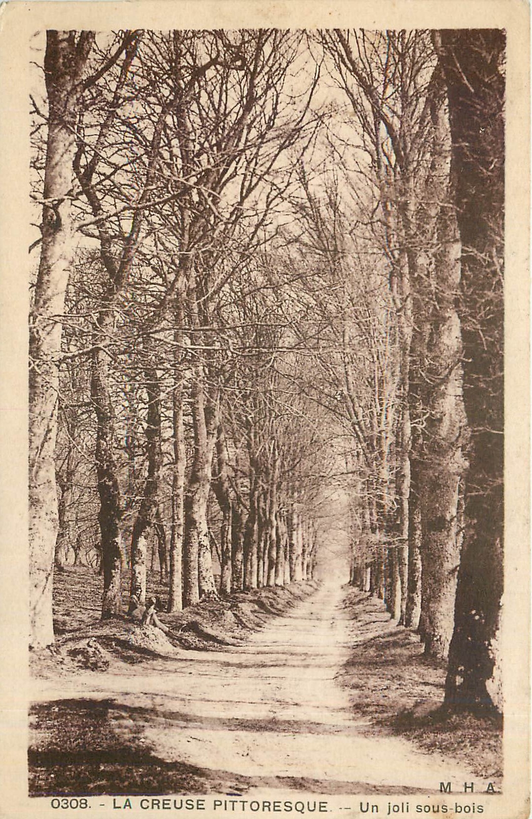 La Creuse malerisch — Ein hübscher Waldweg — M.H.A. n° 0308