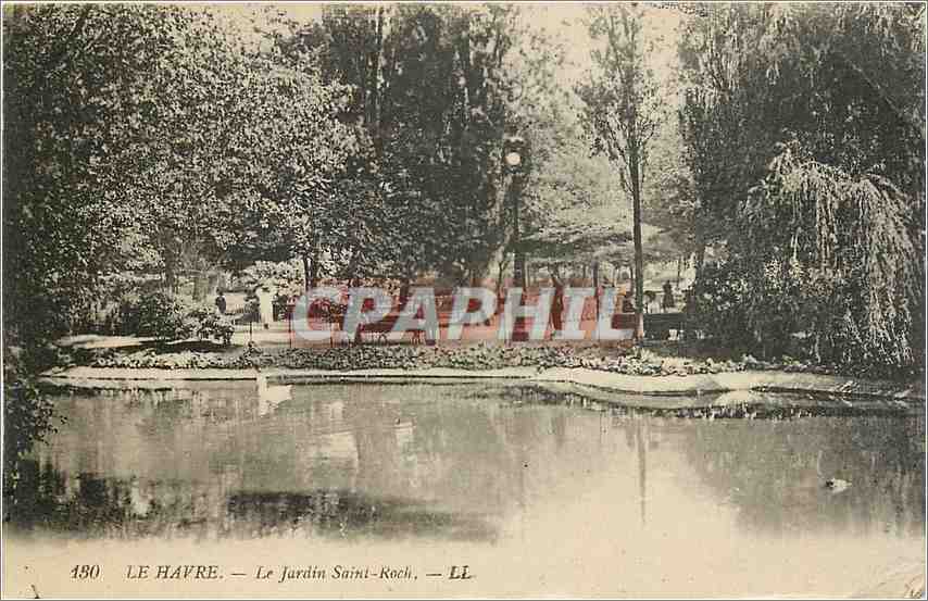 CPA Le Havre Le Jardin Saint Roch 
