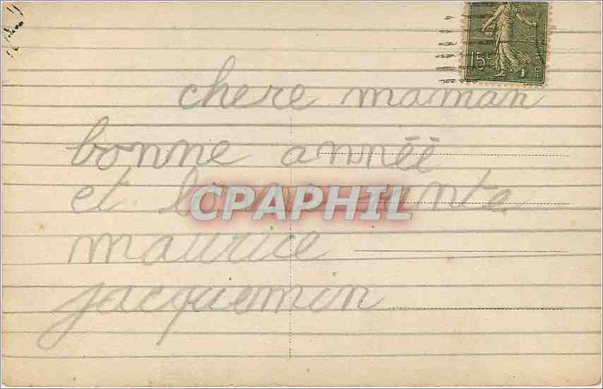 CPA Bonne Annee Enfant — Rückseite