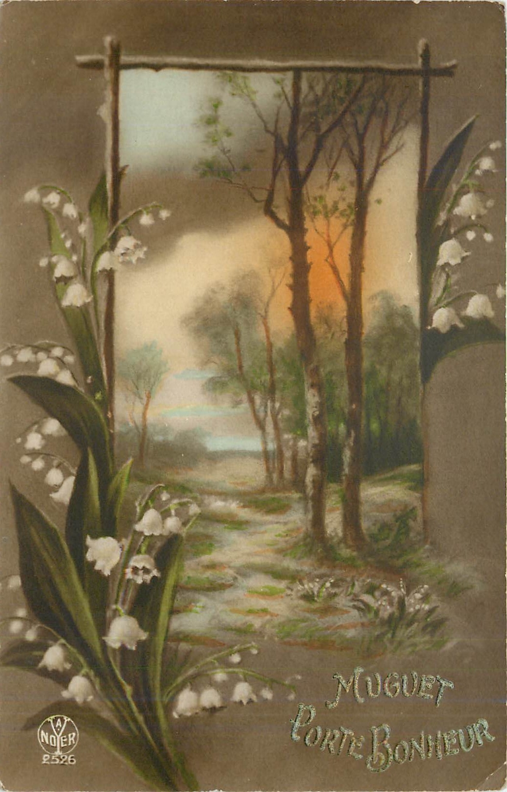 CPA Muguet Porte Bonheur Fleurs