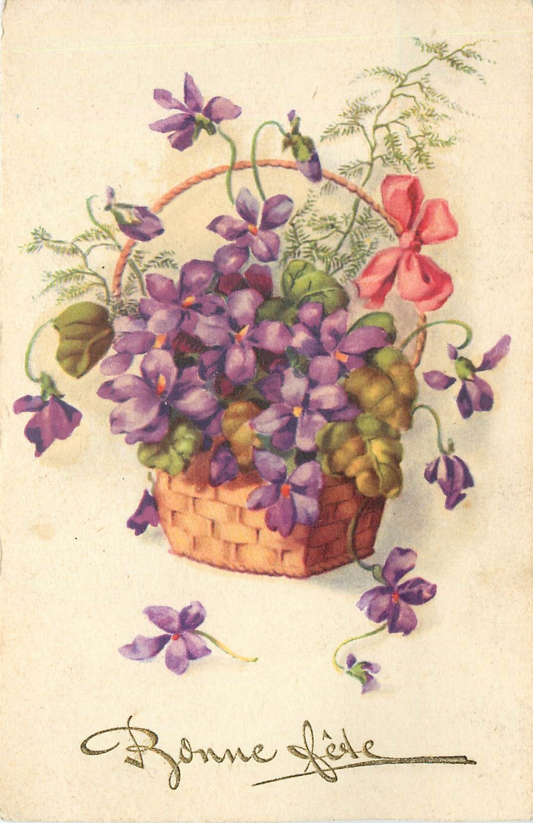 CPA Bonne Fete Fleurs