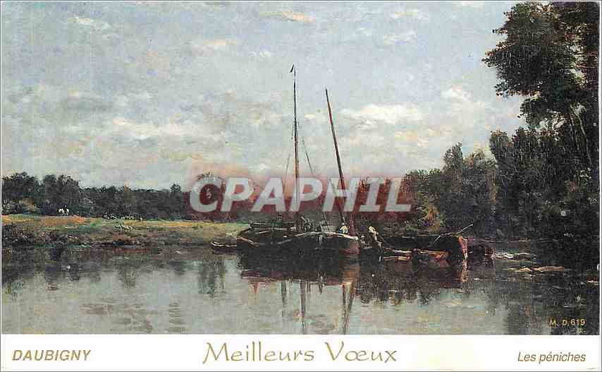 CPM Daubigny Meilleurs Voeux Les Peniches 