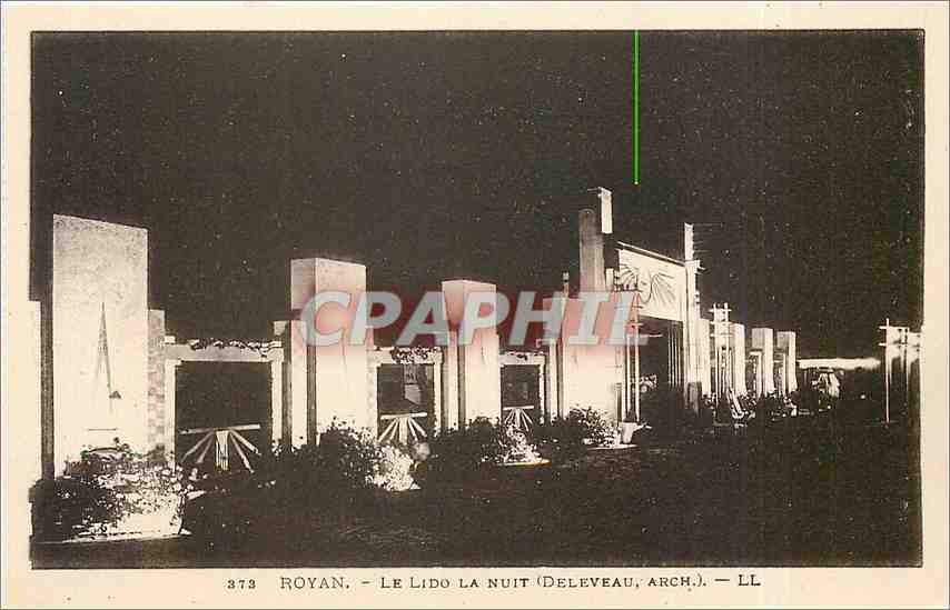 Royan - Der Lido nachts — Deleveau, Arch. — LL 373