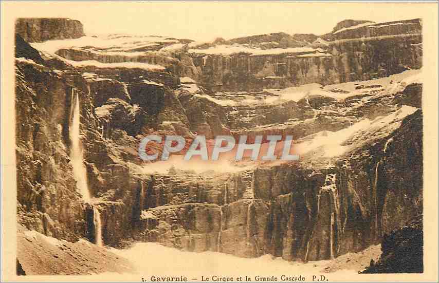 CPA Gavarnie Le Cirque et la Grande Cascade 