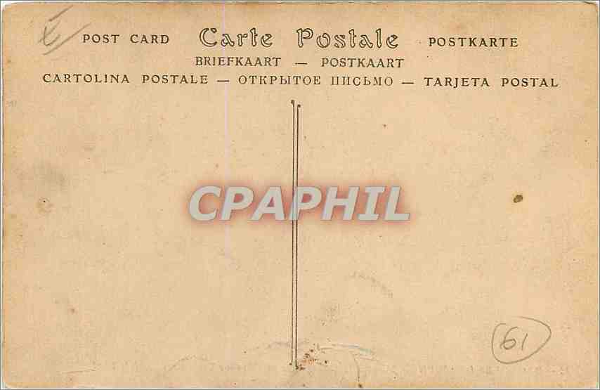 CPA Bagnoles de l'Orne L'Hotel de la Terrasse et l'Avenue de la Gare  — Rückseite