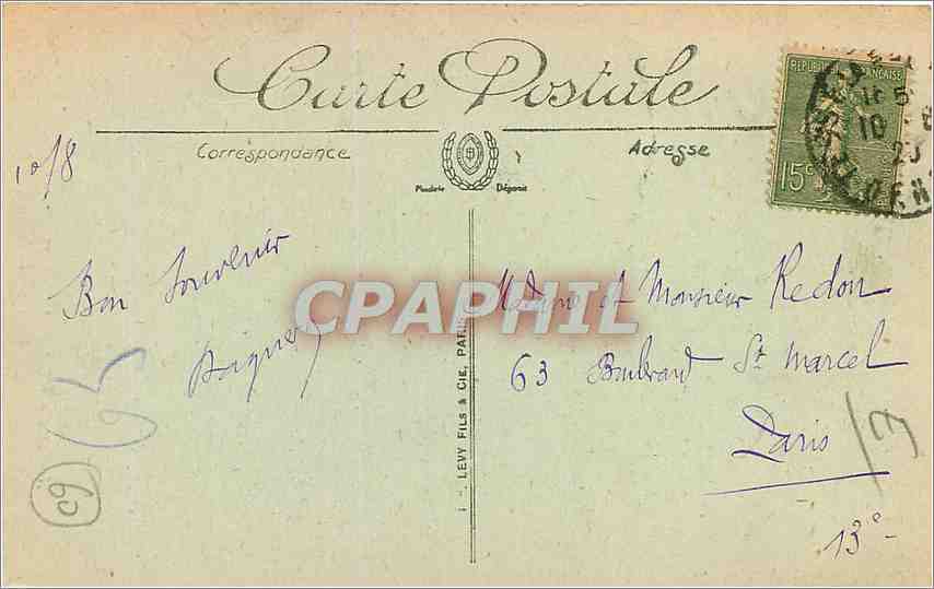 CPA Bagnoles de l'Orne Tesse la Madeleine Les Bords de la Vee aux Buards  — Rückseite