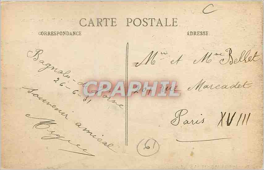 Bagnolles-de-l'Orne - Pavillon du Roc au Chien — F. Levavasseur Photographe — Rückseite