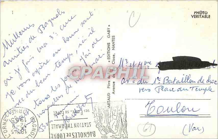 CPM Bagnoles de l'Orne Allee du Dante Le casino du lac Le casino des thermes Etablissement thermal — Rückseite