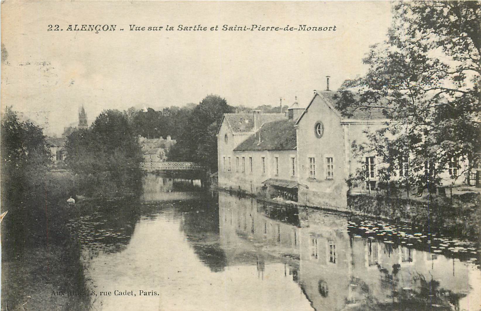 CPA Alencon Vue sur la Sarthe et Saint Pierre de Monsort 