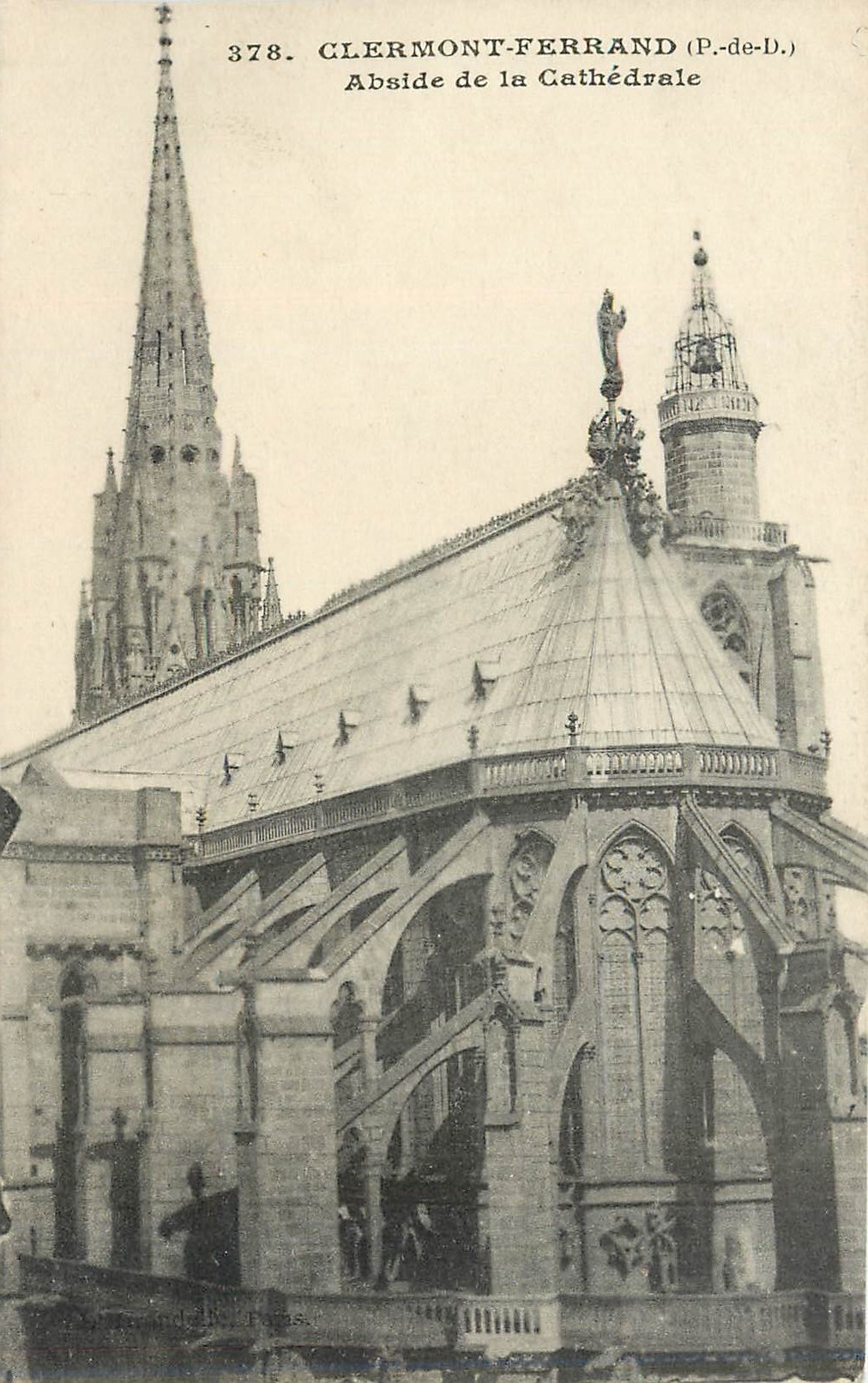 CPA Clermont Ferrand P de D Abside de la Cathedrale 