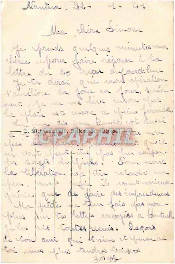 CPA Nantua Ain Vue generale et le Lac  — Rückseite