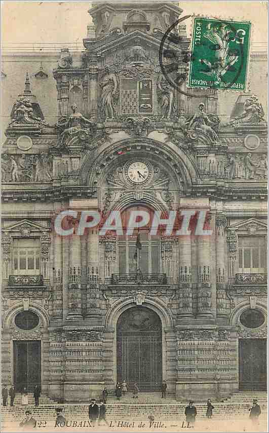 CPA Roubaix L'Hotel de Ville 