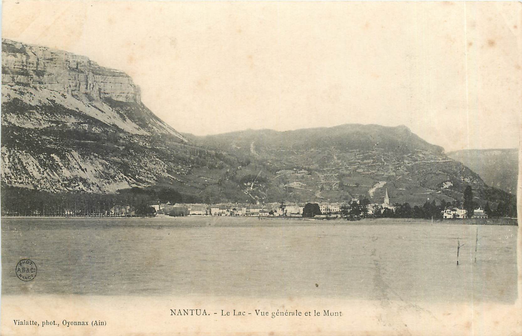 CPA Nantua Le Lac Vue Generale et le Mont 