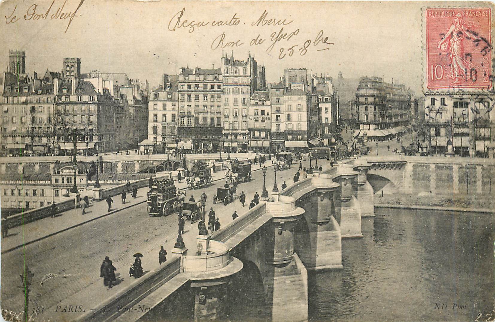 Paris — Le Pont-Neuf — ND Pint - Recto