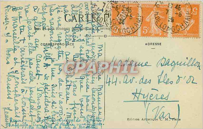 CPA Paris Eglise Notre Dame et la Seine  — Verso