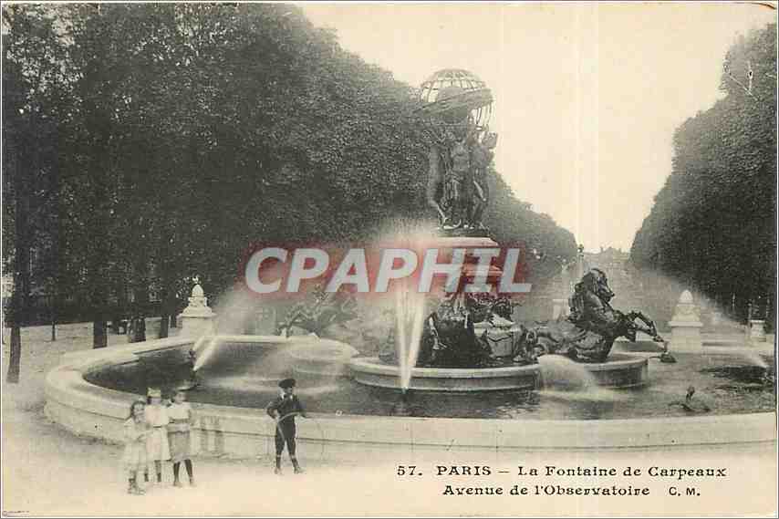 CPA Paris La Fontaine Carpeaux Avenue de l'Observatoire 