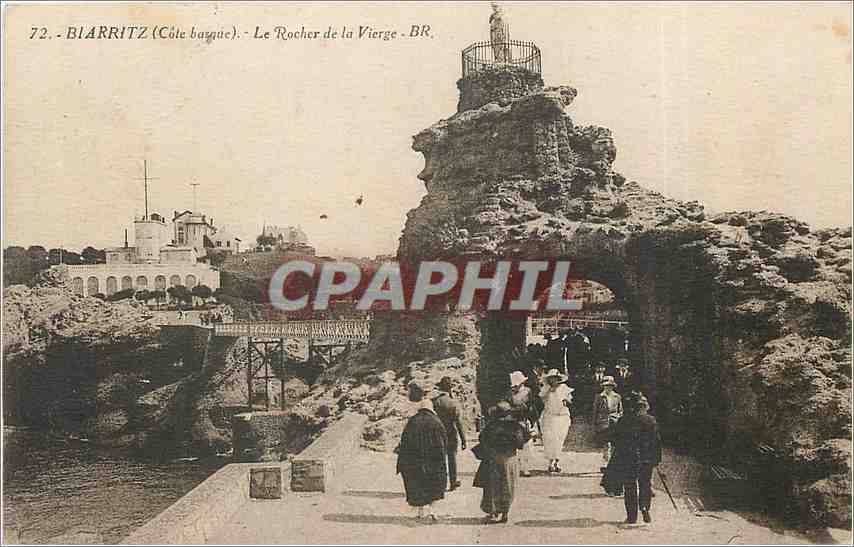 CPA Biarritz Le Rocher de la Vierge 