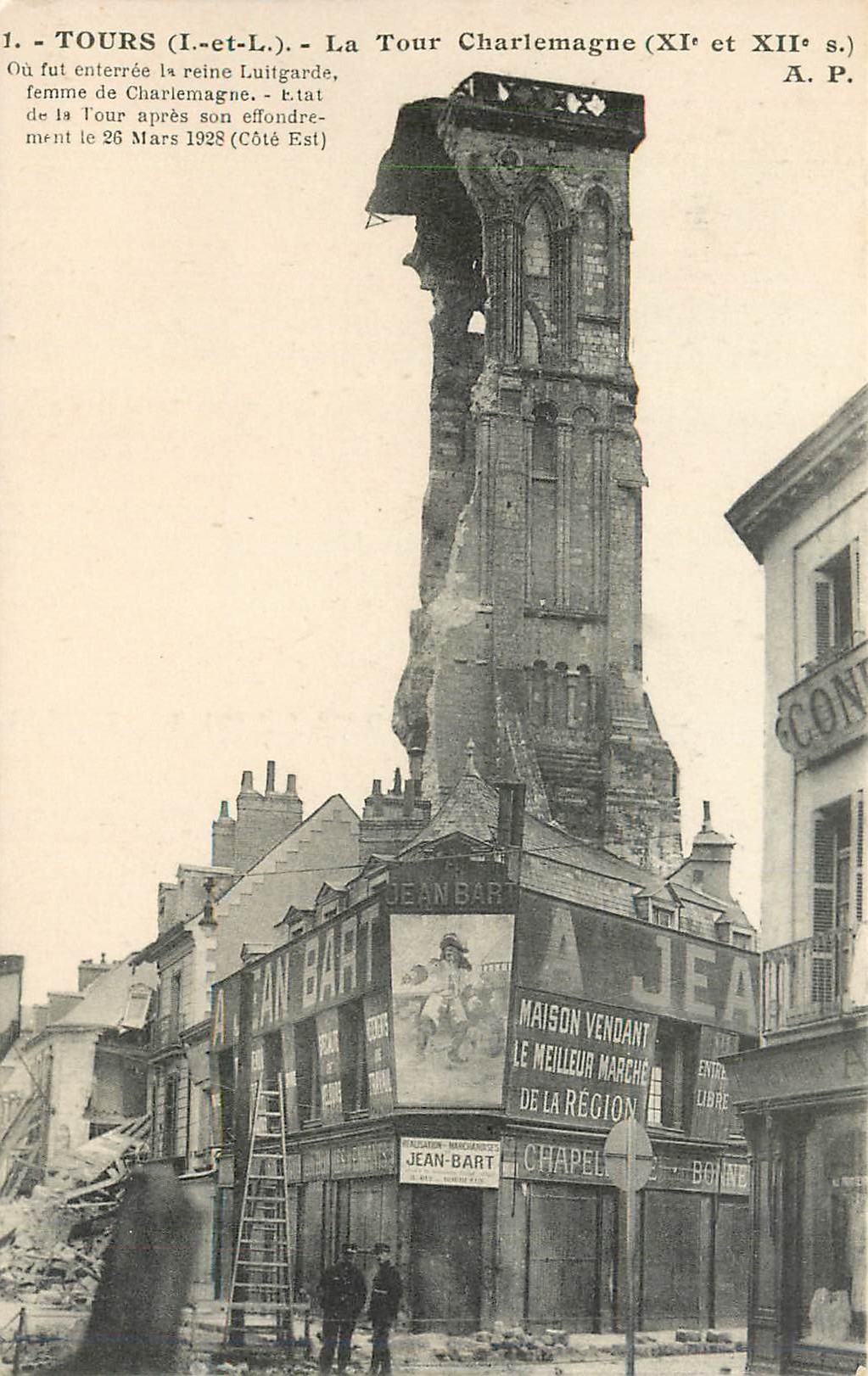 CPA Tours L et L La Tour Ou fut enterree reine Luitgarde  Jean Bart 
