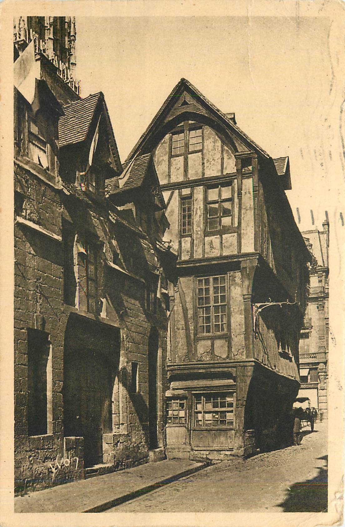 CPA Rouen Seine Inferieure Vieilles Maisons rue Saint Romain 