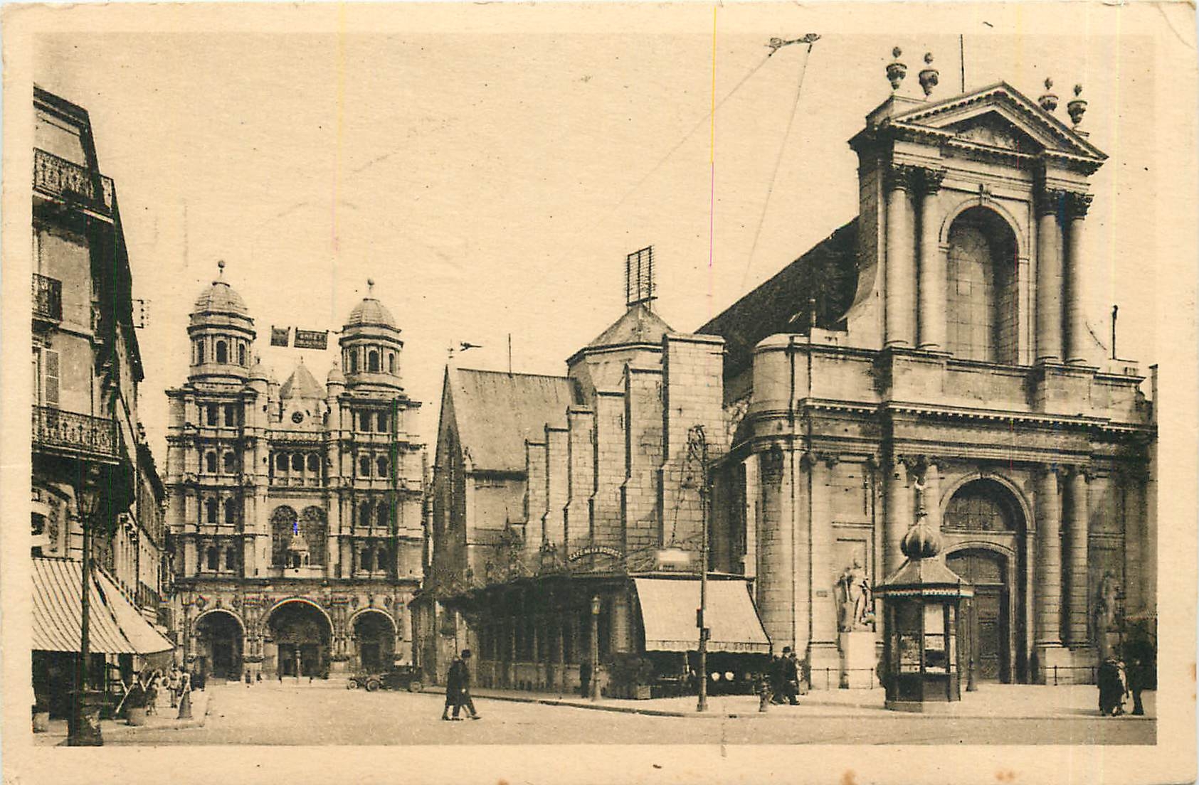 CPA Dijon Cote d'Or Bourse du Commerce Eglise St Michel 