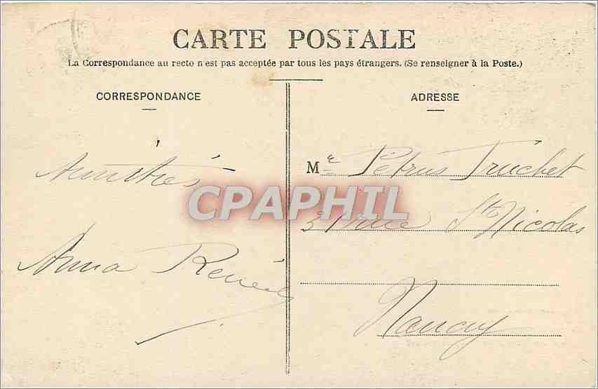 CPA Vue generale du Couvent de la Grande Chartreuse  — Verso