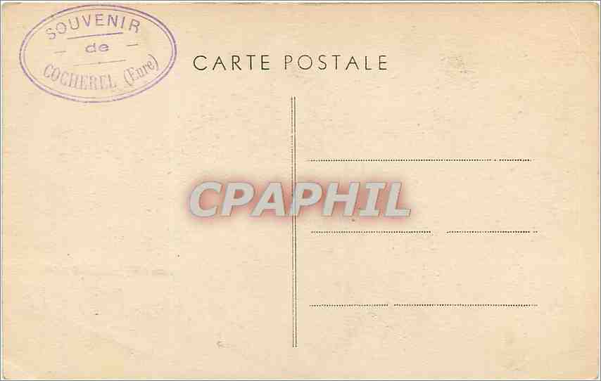 Cocherel — Église et le Tombeau de M. A. Briand — Souvenir de Cocherel (Eure) — Rückseite