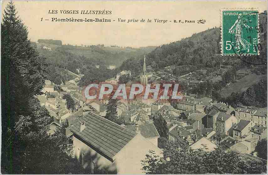 CPA Plombieres les Bains Vue prise de la Vierge 