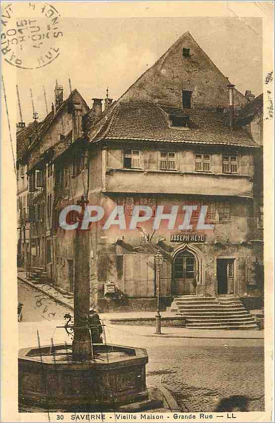 CPA Saverne Vieille Maison Grande Rue 