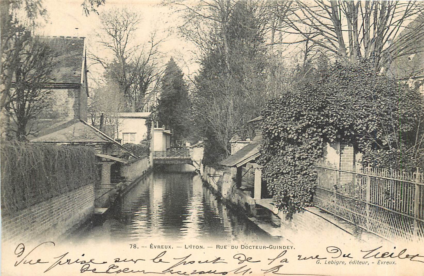 CPA Evreux Rue du Docteur Guindey 