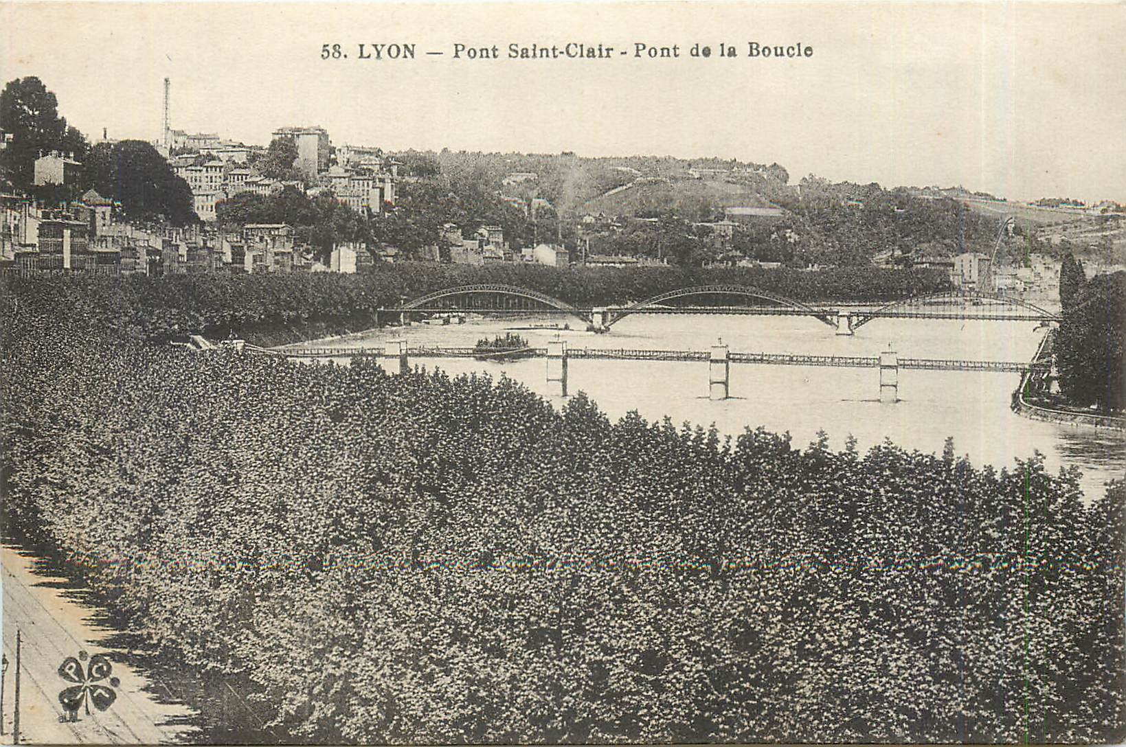 CPA Lyon Pont Saint Clair Pont de la Boucle 
