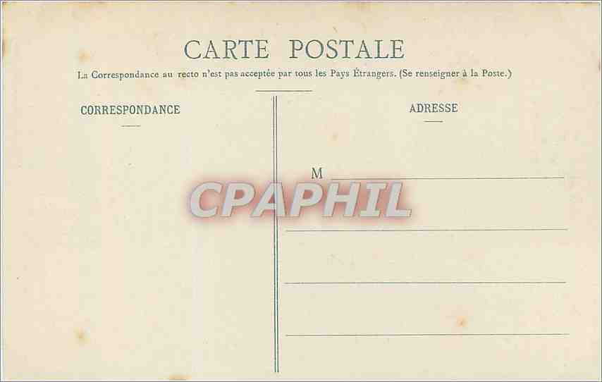 CPA Pau Boulevard des Pyrenees Hotel de France  — Rückseite