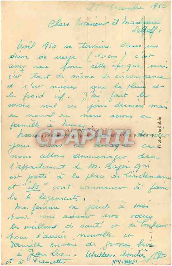 CPA Bonne Heureuse Annee Fer a cheval — Back