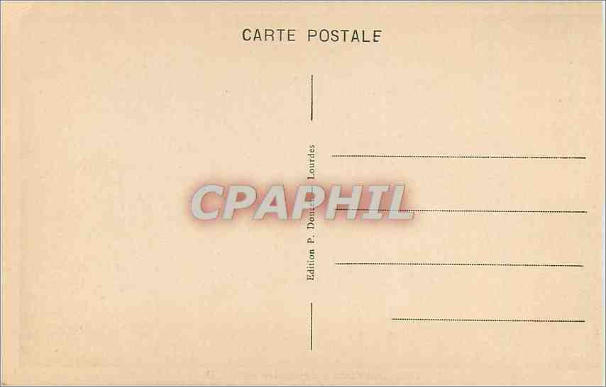 CPA Lourdes Le Chateau Fort  — Verso